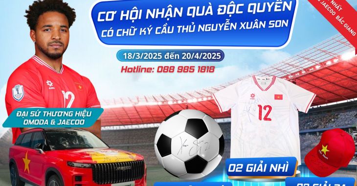 CƠ HỘI TRÚNG QUÀ ĐỘC QUYỀN - CÓ CHỮ KÝ CỦA CẦU THỦ NGUYỄN XUÂN SON!