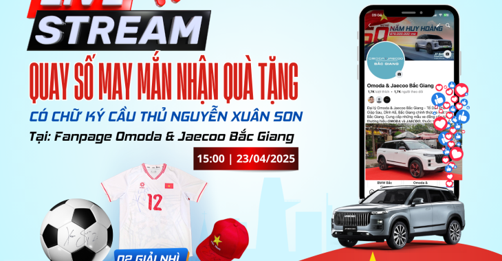 THÔNG BÁO LIVESTREAM QUAY SỐ MAY MẮN – RINH QUÀ TẶNG CÓ CHỮ KÝ NGUYỄN XUÂN SON